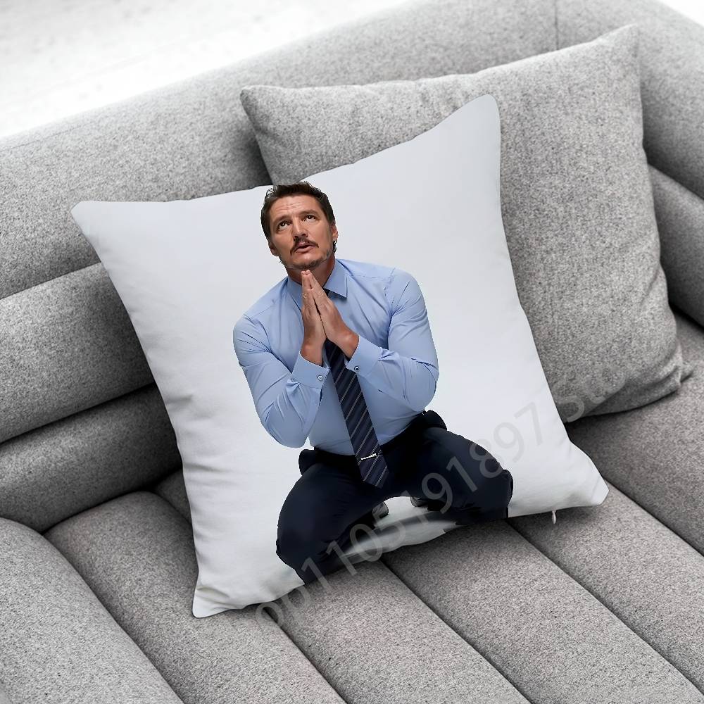 

Actor P-Pedro Pascal Throw Pillow Case For 45*45cm 40cm 55cm 50cm 30cm Square Car Pillowcase Shell 30cmx30cm