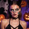 Cross Border Halloween Scene Tattoo Stickers Waterproof Sweat Day Of Dead Makeup Ball Funny Facial