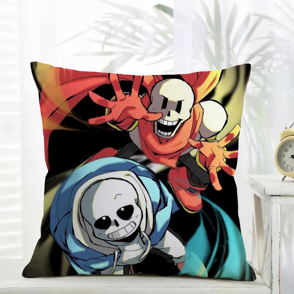 Spiel UUndertale Kissenbezug Täglich Waschbar Leinen Kissenhülle Weich für Sofa Bett Wohnzimmer Dekoration