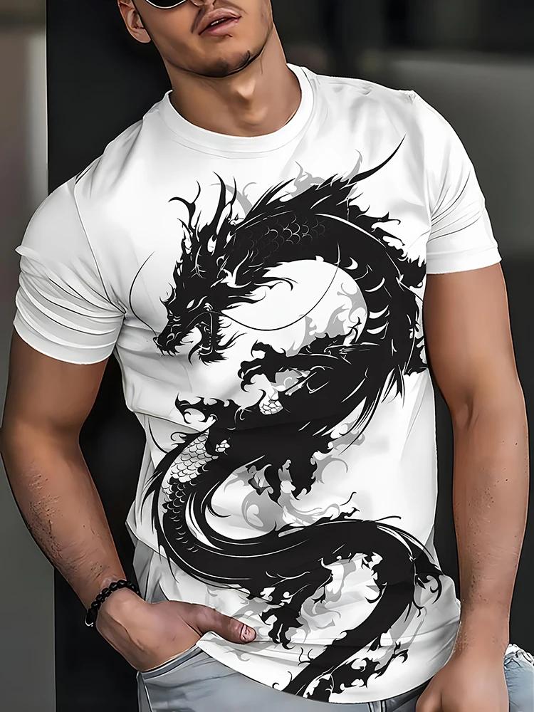 Oriental Style 3D Japanese Samurai Cat Print Sport Quick-dry Breathable Men T-shirt Outdoor Street Anime Harajuku Short Sleeve