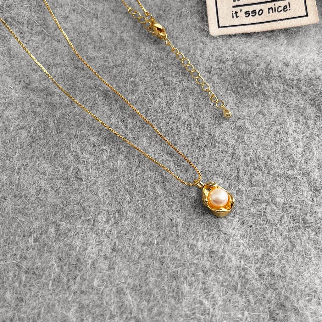 Vintage Boho Tiger's Eye Necklace, Indie Design Stackable Lariat, Natural Grain Adjustable Jewelry for Women, Unique Everyday Statement