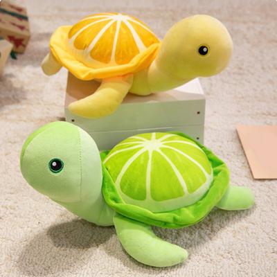 Brinquedo de Pelúcia Tartaruga Limão Animal de Pelúcia Ultramacio Amigo das Crianças Brinquedos para Dormir Alívio de Estresse Companheiro Abraçável