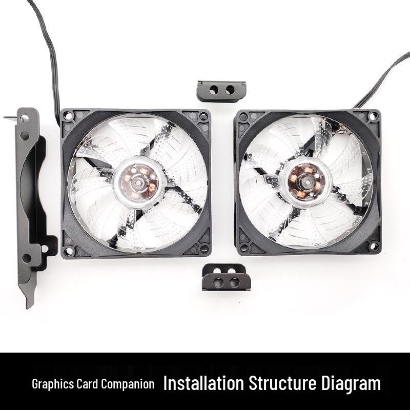 8/9CM GPU Fan Bracket PCI Slot Heatsink Desktop Cooling Rack