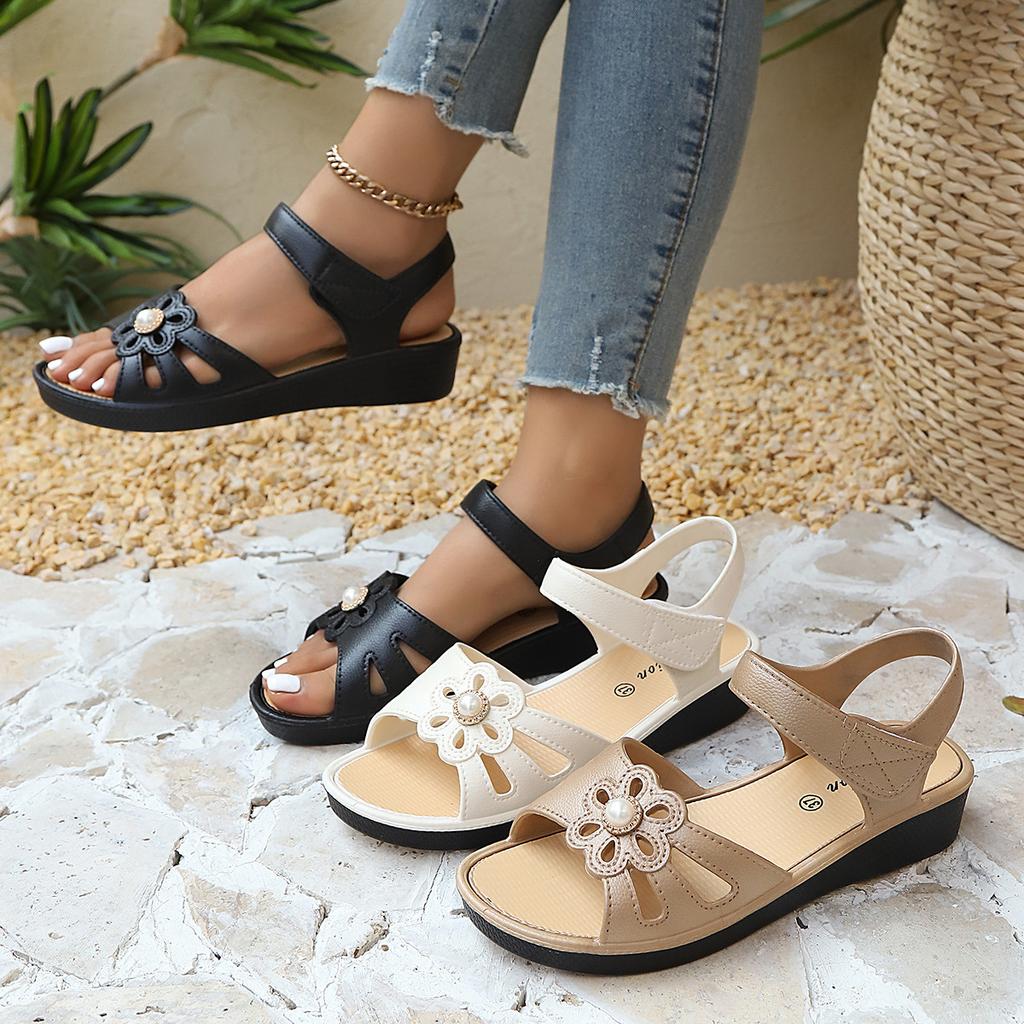 Freizeitschuhe, Sommerschuhe für Damen, Sandalen, Rutschfeste Schuhe, Atmungsaktiv und Leicht, Verschleißfeste Hausschuhe