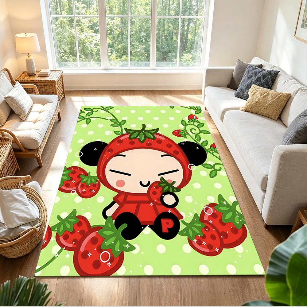 Pucca Large Mouse Pad Desk Mat Study Desk Mat Non-Slip Rubber Bottom Perfect Gift for Gamers