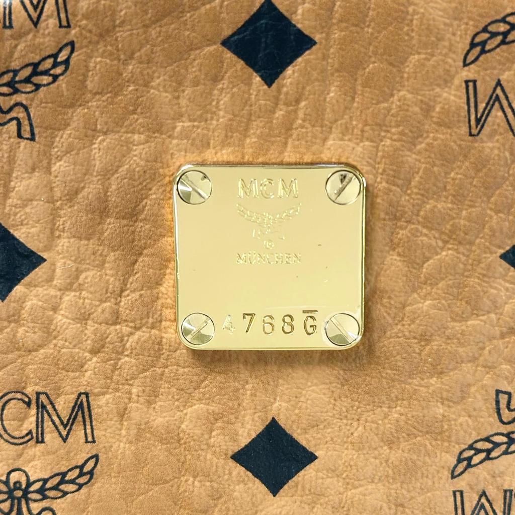 MCM Stark Sidestuds Visetos MMKAAVE15C0001 Backpack Â· Daypack light brown Women used