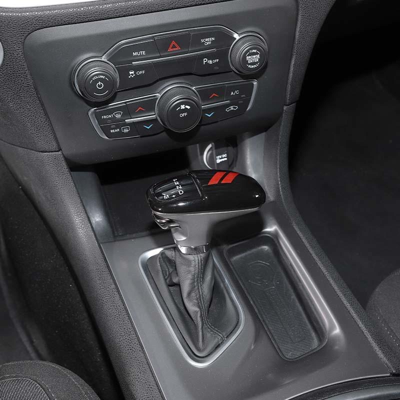 Car Gear Shift Panel Cover Gear Lever Protective Sticker For Dodge Charger For Dodge Challenger 2015 Up for Durango 2018 Up ABS Accessories