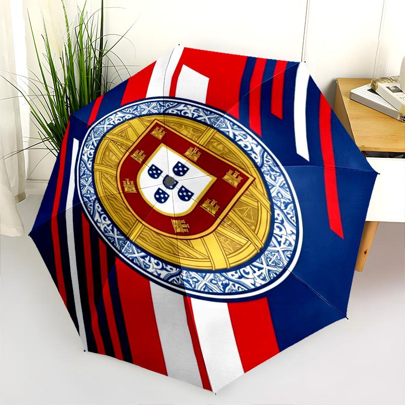 Royal Heraldry Regal Symbols Folding Umbrella Umbrella Durable Light Sun Umbrella Three Folds
