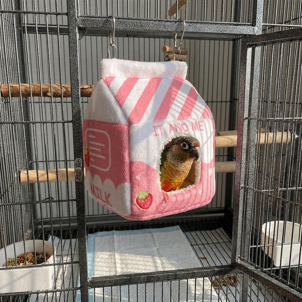 Warm Hanging Pet Hammock Plush Pet Sleeping Nest Creative Guinea Pig Bed Indoor Use