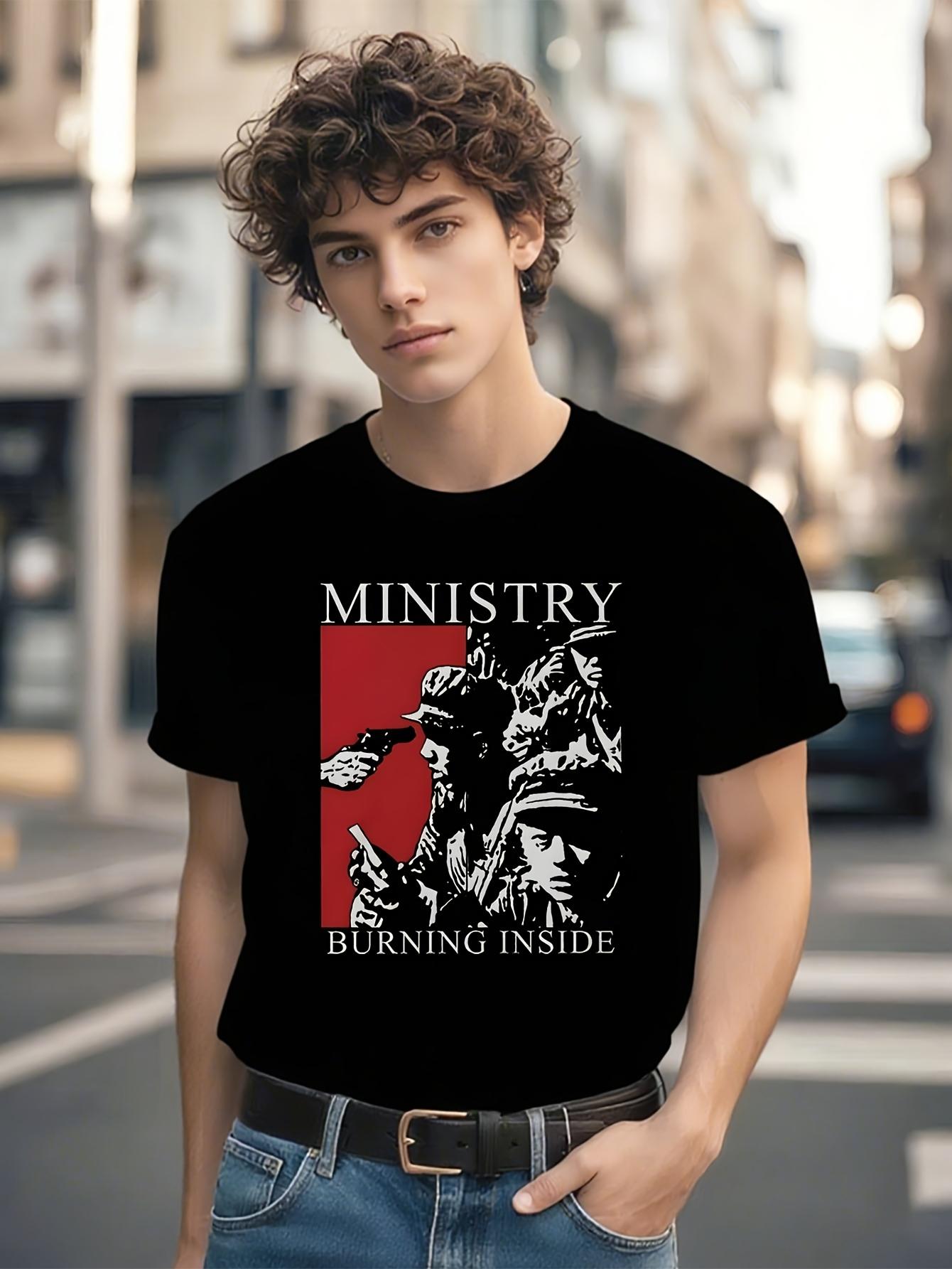 Ministry Burning Inside Graphic Tshirt Graphic Tshirt for... S