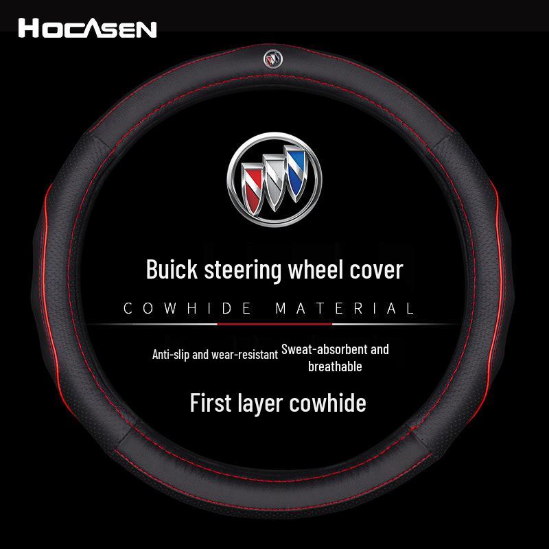 

Чехол на руль из натуральной кожи для Buick Excelle, Encore, Regal, Verano, GT, GL6 и Velite 7 - Все сезоны 40cm