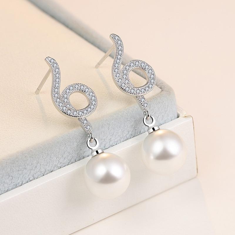 Lindon Ohrringe aus Zirkon-Kupferlegierung, Tropfenohrringe für Frauen, Hochzeit, Party, Geschenke
