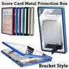 2-in-1 PSA/CGC Graded Card Protective Box with Stand Transparent Metal Magnetic Case UV Protection Double-sided Glass