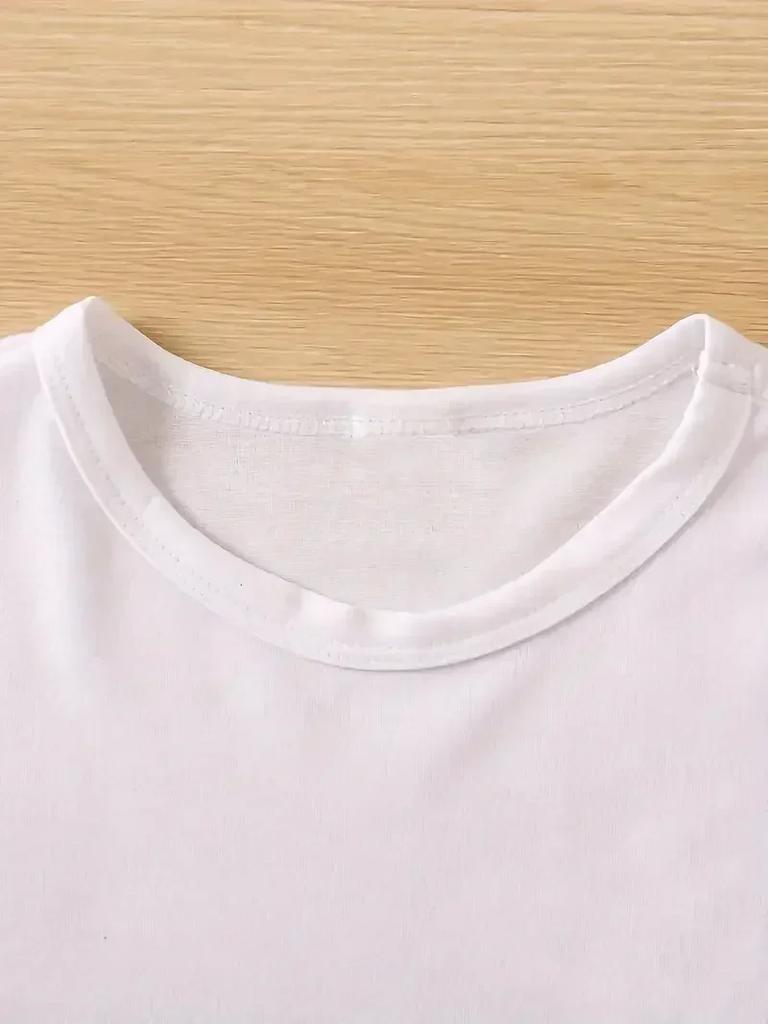 Hip Hop T Shirt Bear Kawaii Print T-shirt Short Sleeve Crew Neck Casual Top for Summer Spring Women's Clothing Top Tee