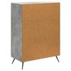 Sideboard Concrete Grey 66 x 34.5 x 90 cm Wood Based Material