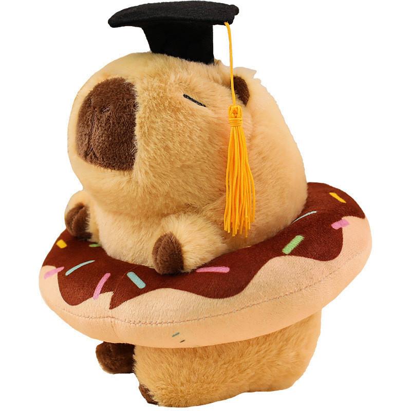 Plush Toy Capybara Soft Short Plush Stuffed With Pp Cotton Fill Gift Graduation