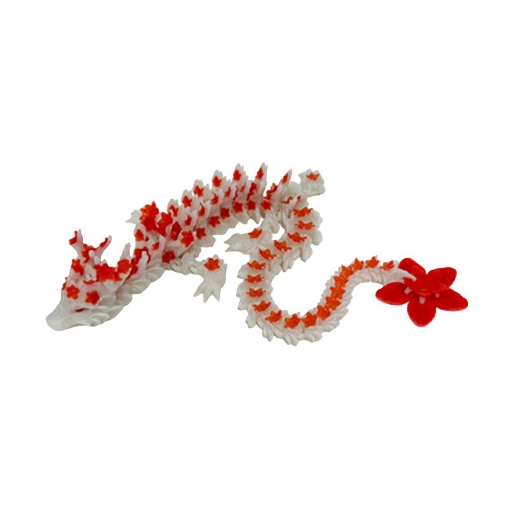 Desktop Decoration 3D Printed Dragon Articulated Luminous Chinese Loong  Home Decor