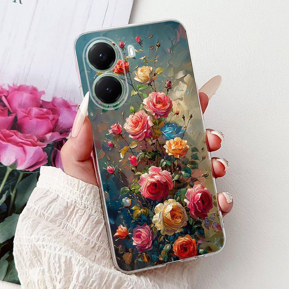 For Xiaomi Poco X7 Pro Case 2025 New Fashion Flower Soft Silicone Cover For Coque Xiomi Xiaomi Poco X7 pro PocoX7 X 7 Phone Case