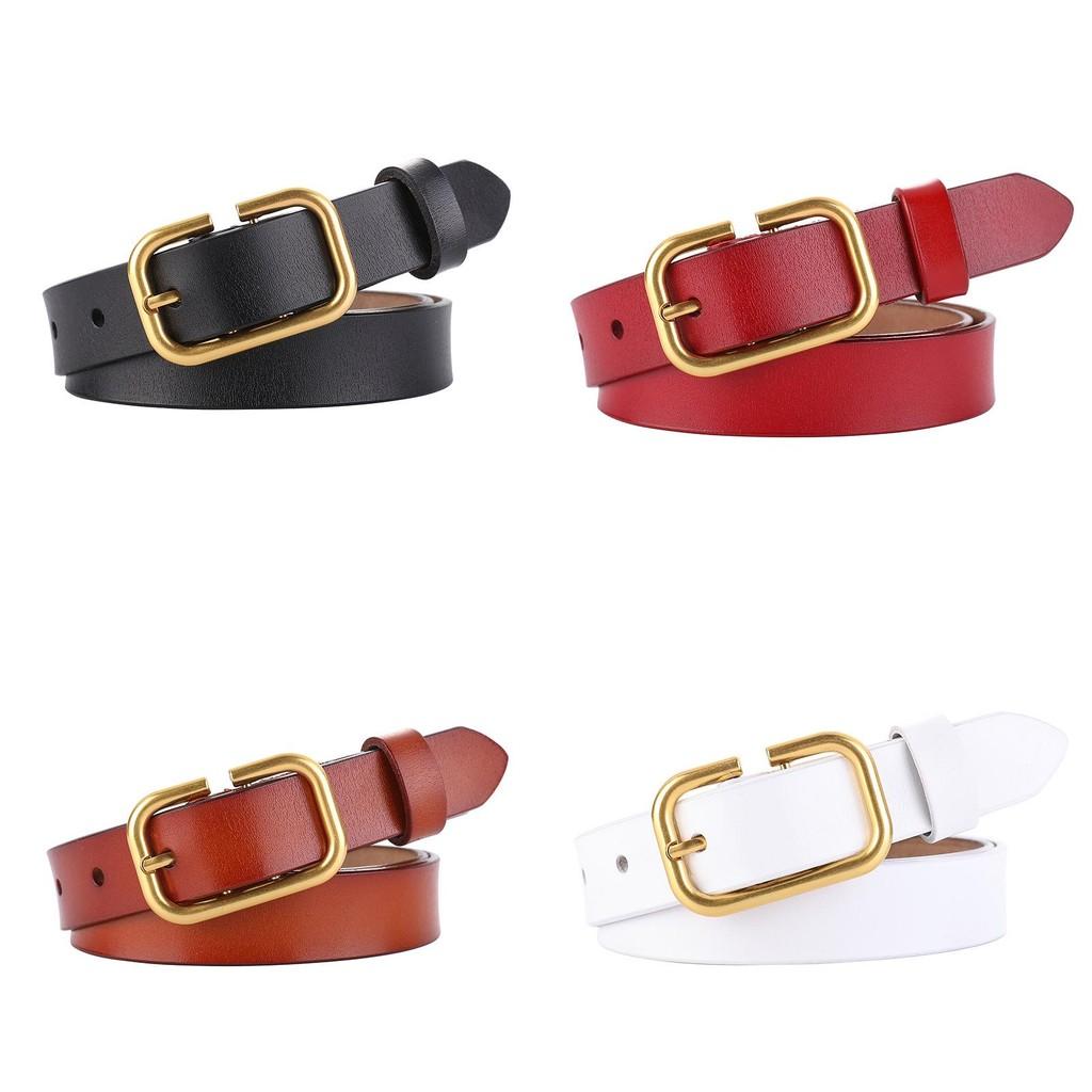 Pure Cowhide Ladies Belt With Classic Buckle For Fashion And Daily Use