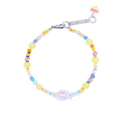 jewelCOUNTY HAPPY THINGS PINK SMILE BEADS BRACELET