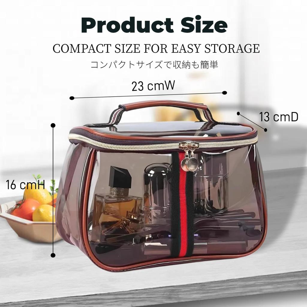 Siomlana Clear PVC Cosmetic Toiletry Large Cosmetic Vanity Pouch with Cosmetic Unisex Pouch, Pouch, Capacity, Waterproof, Large, Pouch, Lightweight,