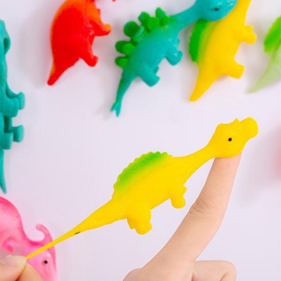 10 stk Sprettert Kylling Finger Leke for Barn Morsom Mini Flygende Gummiender Klassepremier Morsomme Strømpefyllere Godteposer Pinatafyll Fest