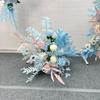 Champagne Matrimonio Fiori Artificiali Fila Feste Centrotavola Arco Decorazione Parete Finestra Sfondo Disponi Oggetti di Scena Foglia Appesa Floreale