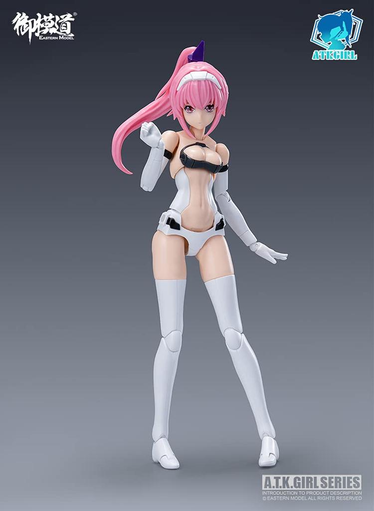 Doyusha Eastern Model ATK Girl Four Sacred Beasts Blue Dragon 1/12 Scale Pre-Colored Plastic Model Kit, Approximately 16cm Tall