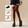 Kvinner Ekstra Lange Lårhøye Sokker Vinter Varme Over Knehøye Strømper Tykke Termiske Strikkede Benvarmere