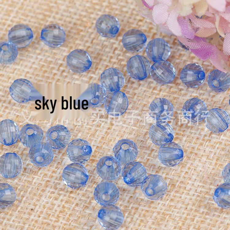 6-30MM Transparent Earth 96-Facet Acrylic Beads for Door Curtains & DIY Bracelets