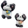 Plush Panda Backpack Keychain Pendant Toy Stuffed Doll Bag Decoration Kids Gift