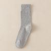 Female Spring and Autumn Tide Retro Pure Color All Go Together To Smoke In The Tube Cotton Socks
