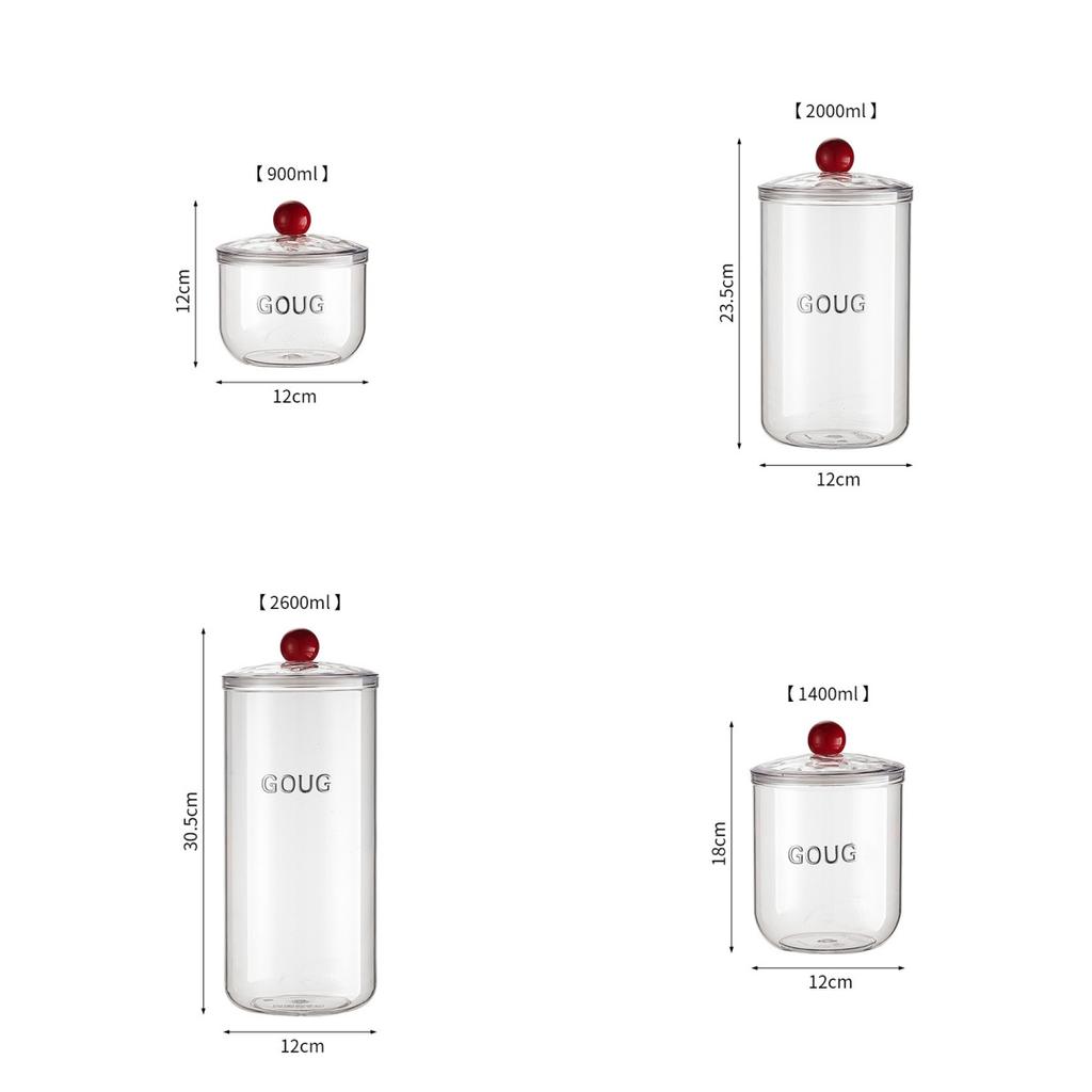 Transparent Storage Box Food Grade Organizer Protective Water-proof Dust-proof Kitchen Accessories Spice Snacks Nuts Container