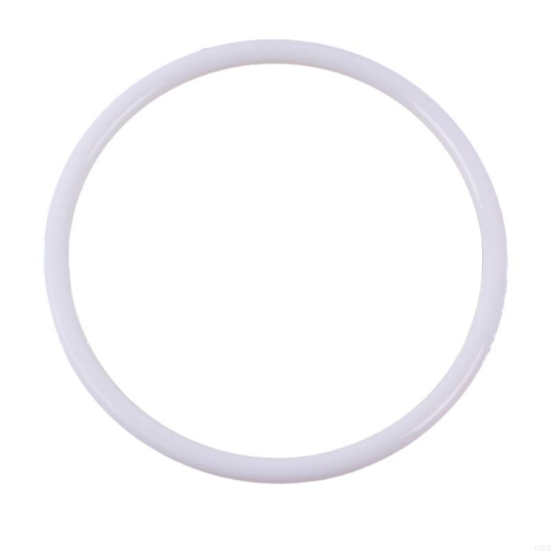 62KD DIY Craft Rings White Plastic Hoops for Wedding Clothing Jewelry Making Material