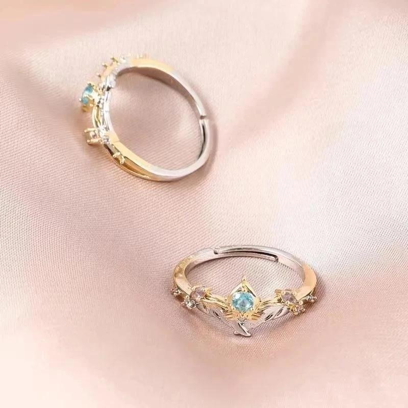 Anime Spiel Genshin Impact Wanderer Thema Cosplay Ring Unisex Verstellbare Öffnung Anhänger Ringe Schmuck Zubehör Geschenke