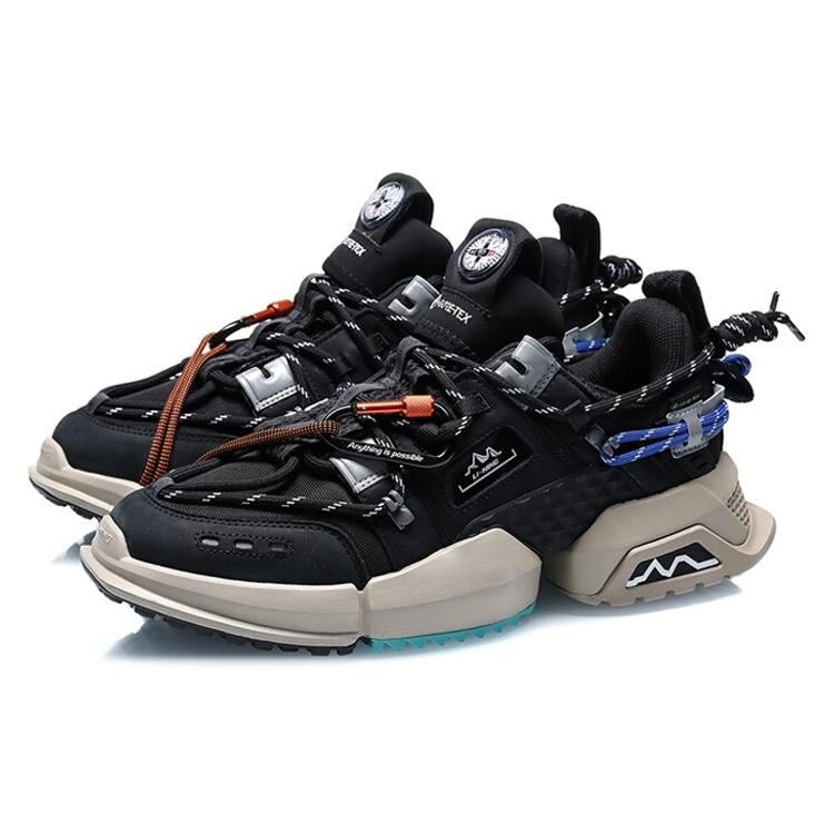 Li Ning GTX Textile, Split Cow Leather, TPU Cushioning Slip Resistant Abrasion Resistant Breathable Support AGLQ135-1
