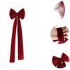 Chair Decoration Velvet Bow with Butterfly Knot for For Wedding Birthday Party Holiday Celebration Chair Accessory