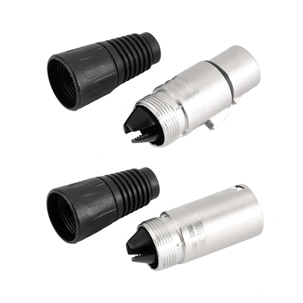 5 Pair of 3 Core Balance Plug Audio Socket for Power Microphone Connector