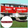 Levendige Rood Geruite Letter Banner Perfect Voor Kerstviering Decoratie