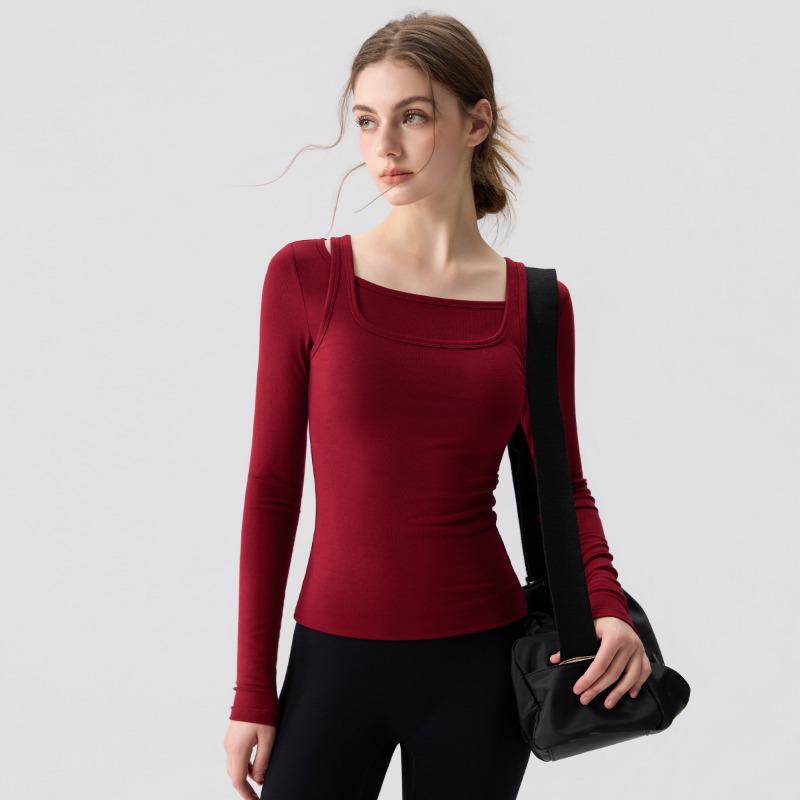 

Women s 2025 Two-Piece Long Sleeve Yoga & Fitness Set for Autumn/Winter M [Recommended for 95-115 lbs]