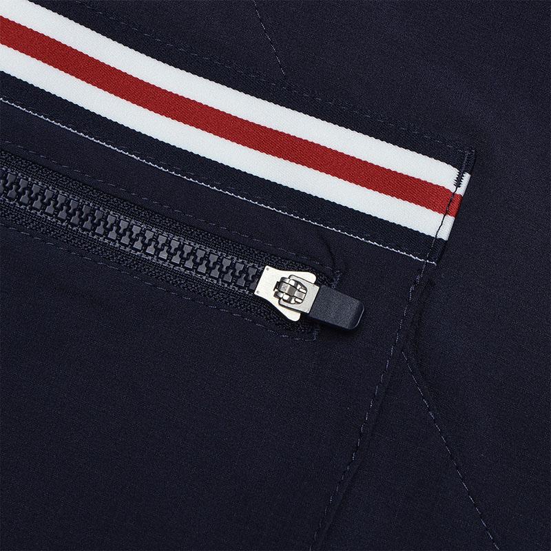 Fila Summer Trend Multi-Pocket Striped Woven Casual Shorts Men Shorts Secret-Mirror-Blue F11M439805FDB