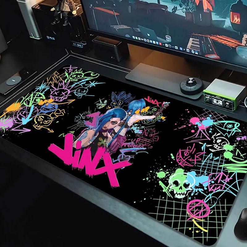 Cyberpunk Warrior Large Size Mouse Pad Large Gaming Table Cushion Nonslip Laptop Tablet Big Mousepad Xxl Mat Mini Pc Playmat With Lock Edge