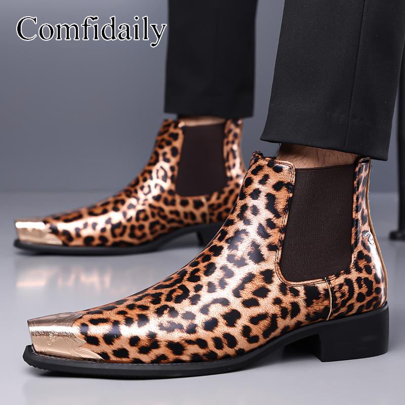 Men`s Chelsea Motorcycle Boots Western Boots