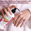 Sacred Senses Skincare Combo - Roseberry Silk Body Lotion & Tropical Exotica Body Wash (300ml + 200ml) | Deep Hydration & Gentle Cleansing | Blus