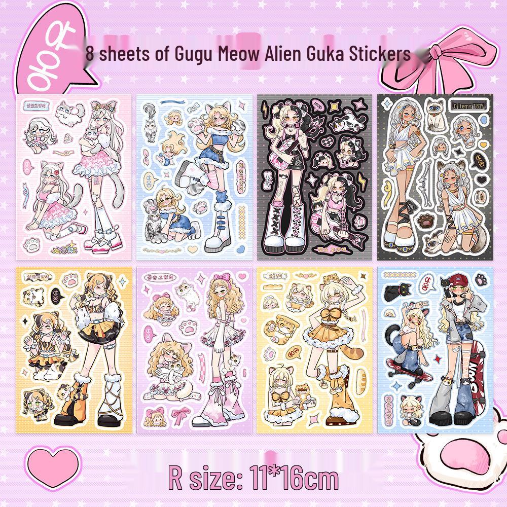 DIY Cute Animal Illustration Stickers for Phone Case - Thousand Layer Collection