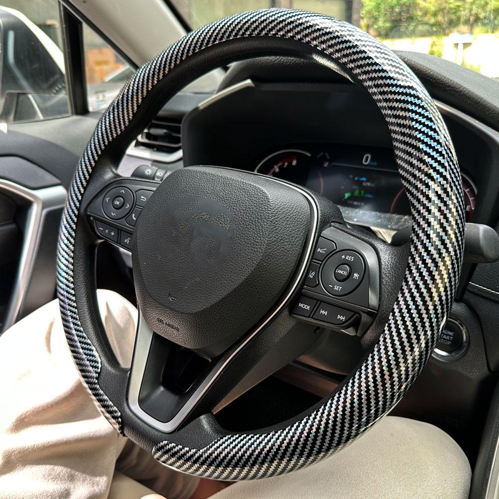 For Suzuki Steering Wheel Cover Carbon Fiber For Swift Vitara S-Cross Dzire Baleno Ertiga Alto Jimny Carry Car Accessories