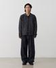 Knouun Nep Yarn Collar Cardigan (Charcoal)