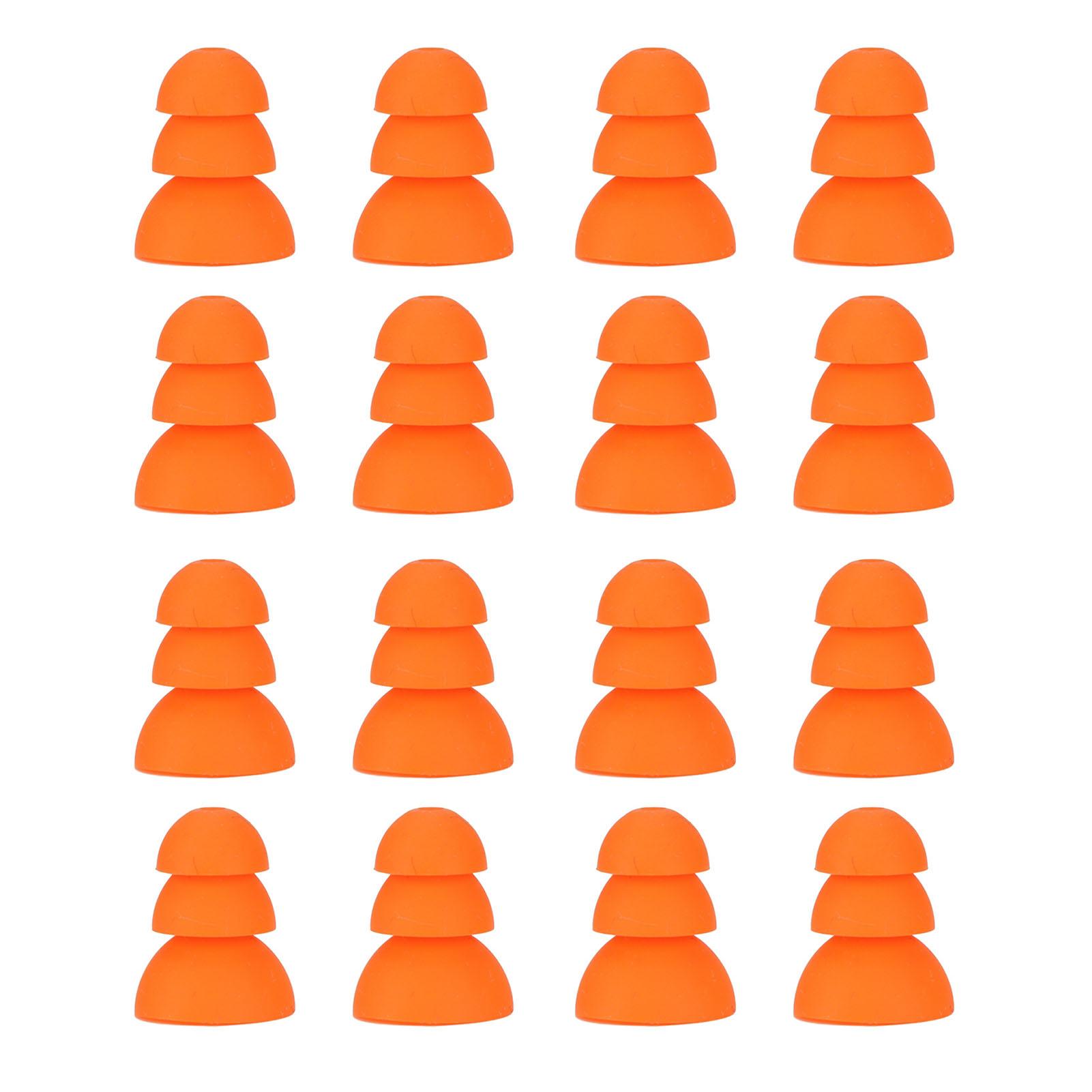 

8 Pairs Ear Tips Replacement for for Se846 Se535 Se215 and Inner Hole 2.0‑3.5mm Earbud Orange