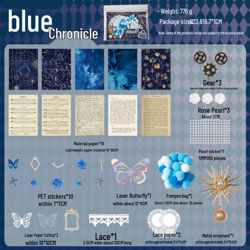 Happy Ribbon Lace Ita Bag: Red Paper Background, Beauty Stickers & Punch Board