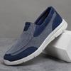 Men Shoes Summer Canvas Shoes Breathable Comfortable Outdoor Slip On Walking Sneakers Classic Loafers Shoes For Men